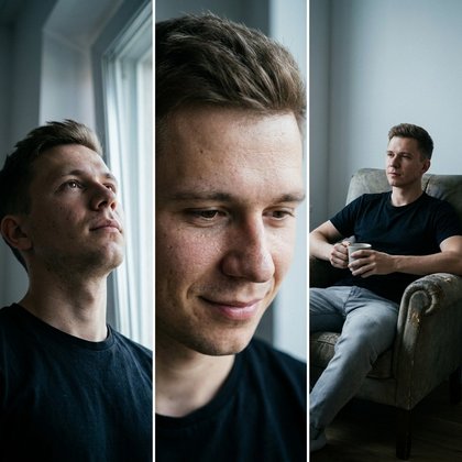 Пример: Кинематографичный триптих — Мужской образ