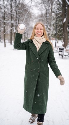 Фото в стиле «Зимняя прогулка» нейросетью