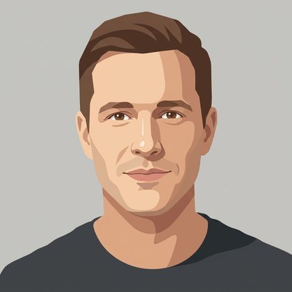 Пример: Плоская иллюстрация — Мужской образ
