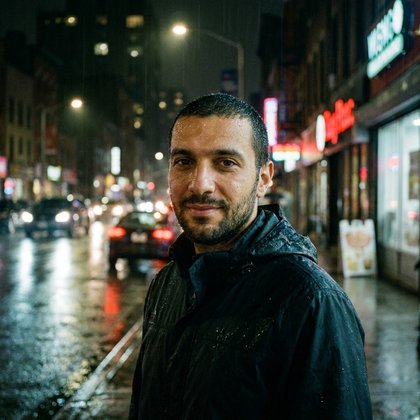 Пример: Под дождём — Мужской образ