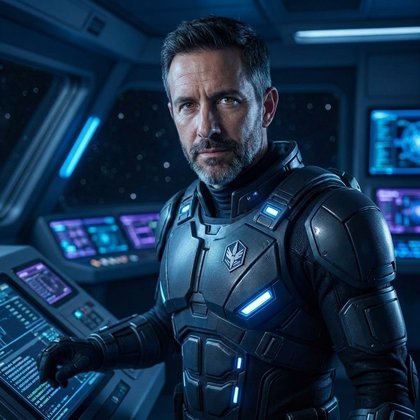 Пример: Sci-fi герой — Мужской образ