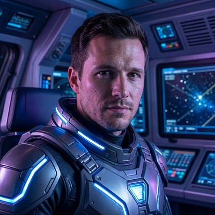 Пример: Sci-fi герой — Мужской образ