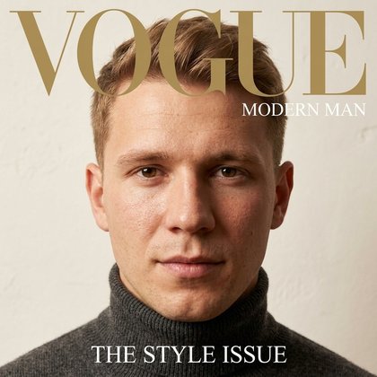 Пример: Vogue-обложка — Мужской образ