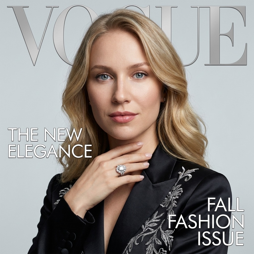 Фото в стиле «Vogue-обложка»